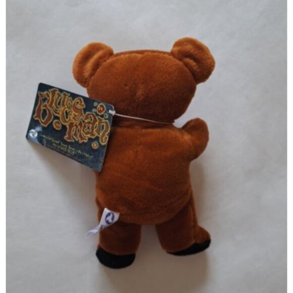 Bluesman Bear Grateful Dead Bean Beanie Limited Plush Doll Collectible No Vest - Picture 3 of 5